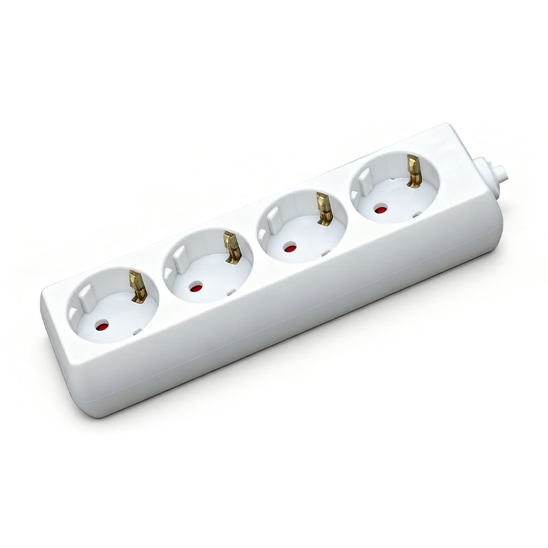 Tira de energia retrátil do soquete da extensão de Schuko da UE com interruptor de balancim