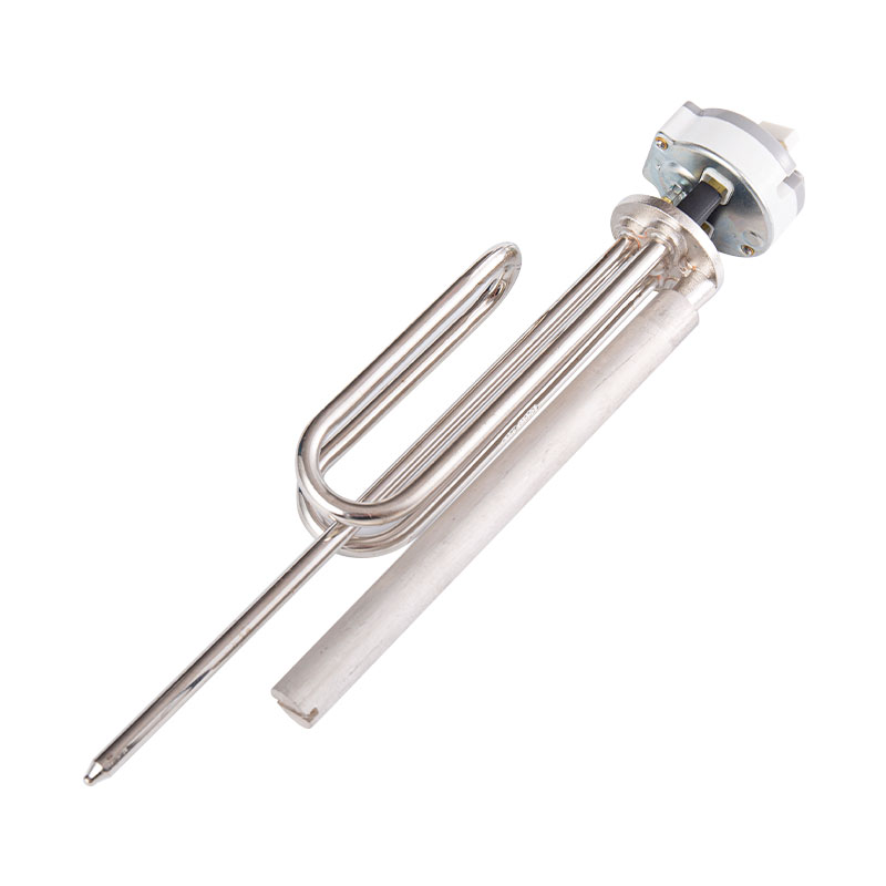 Elemento de aquecimento de água em tubo de cobre folheado a níquel FP-559 com termostato ajustável